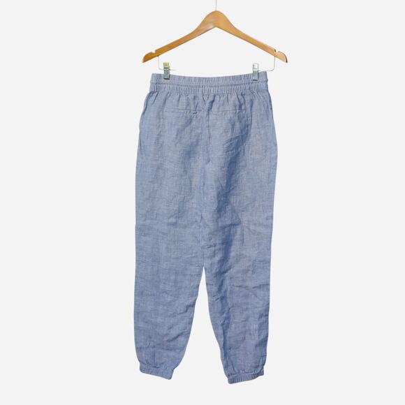 ATHLETA Retreat Linen Jogger Pants Women’s SZ 2 Chambray Blue - Picture 2 of 9